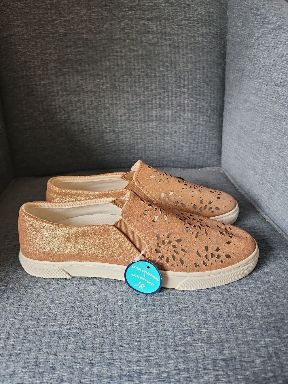 Jack Rogers Women's Copper Bronze Slip-on Shoes w/ Perforations Size 8 NWT